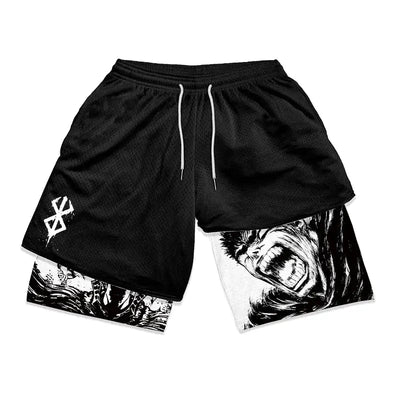 Anime  2 in 1 Gym Shorts