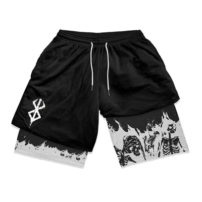 Anime  2 in 1 Gym Shorts